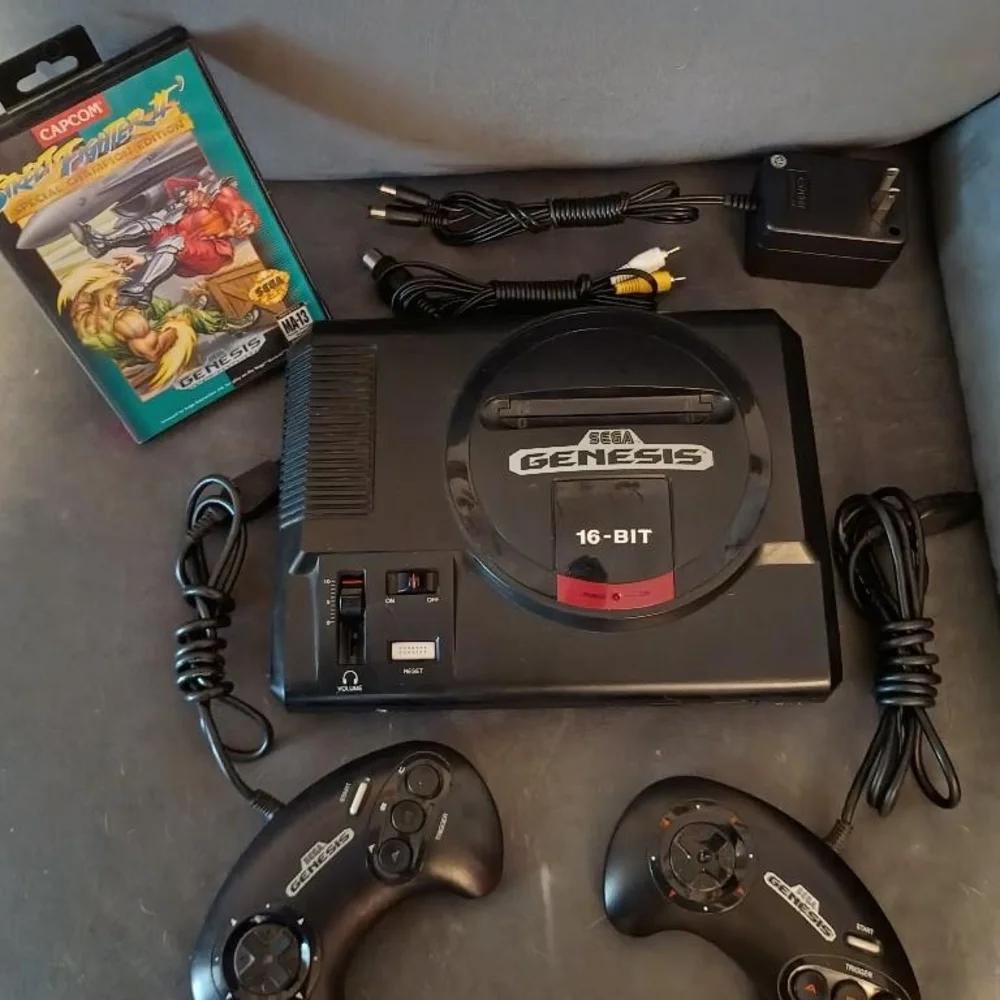 Genesis Black Console with Controllers